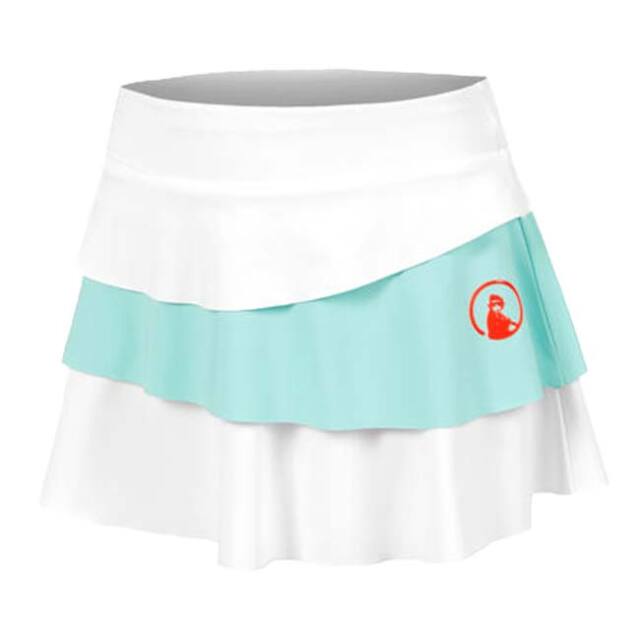 【8日から72時間 8%OFFクーポン】QUIET PLEASE(クワイエットプリーズ) 2025 FS ジュニア(ガールズ) ワイルドフラウンス ゲームスコート QP80018-711 WV×WH(25y7mテニス用ゲームウェア)