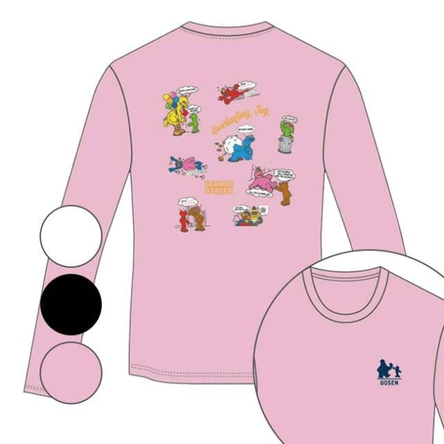 【日本サイズ】ゴーセン(Gosen) 2026 FW ユニセックス GOSEN×SESAME STREET バックプリント プラクティスロングTシャツB 長袖 LSS05(26y10mテニス)