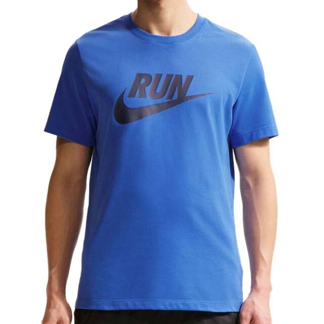 【日本サイズ】ナイキ(NIKE) 2026 SU メンズ Dri-FIT ランニング ロゴ入り 半袖Tシャツ IH4239-452 ブルークリスタル×Tブルー(26y5mトレーニング)