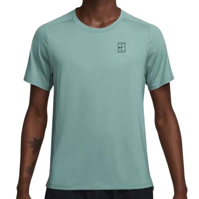 【日本サイズ】ナイキ(NIKE) 2025 FA メンズ コート アドバンテージ Dri-FIT ゲームシャツ FZ6911-017 キャノン×ブラック(25y7mテニス用ゲームウェア)