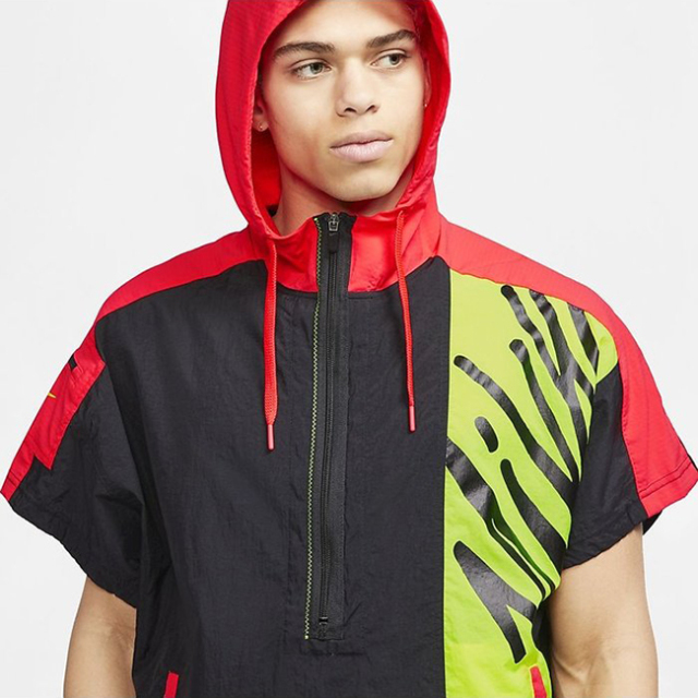 在庫処分特価 日本サイズ ナイキ Nike Su メンズ Px ハーフジップ半袖トレーニングパーカー Cj4628 011 ブラック レモンベノム レーザークリムゾン y4mトレーニング