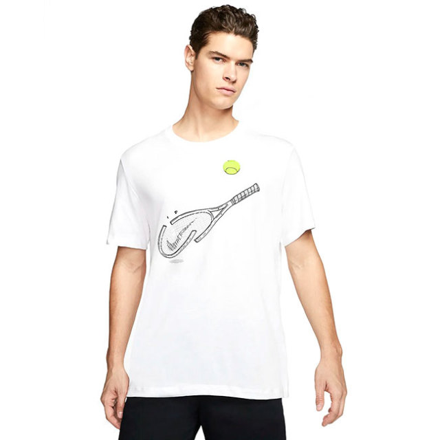 在庫処分特価 ｕｓサイズ ナイキ Nike Sp コート Dir Fit グラフィック テニス Tシャツ Cq2416 100 ホワイト y3mテニス