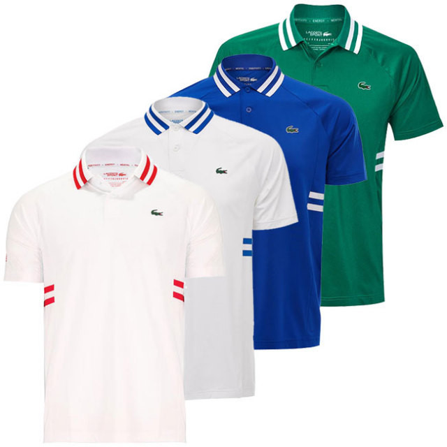 ノバク ジョコビッチ 海外サイズ ラコステ Lacoste 21 Ss メンズ スポーツ ブリーザブル Ultra Dry 半袖ポロシャツ Dh9615 21y4mテニス