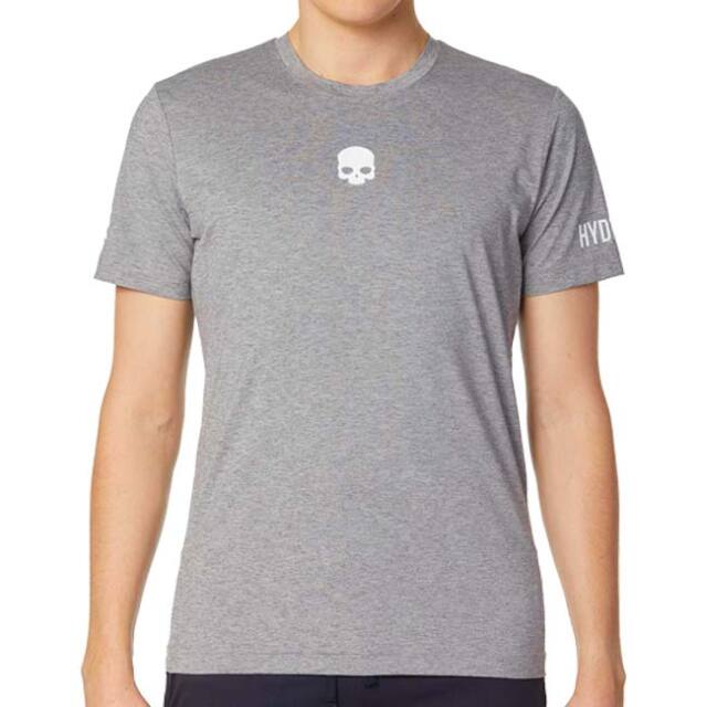 【海外サイズ】HYDROGEN(ハイドロゲン) 2023 FW メンズ メッシュラバースカル TECH 半袖Tシャツ バックプリント D00006-015 グレーメランジ(23y12mパデル)