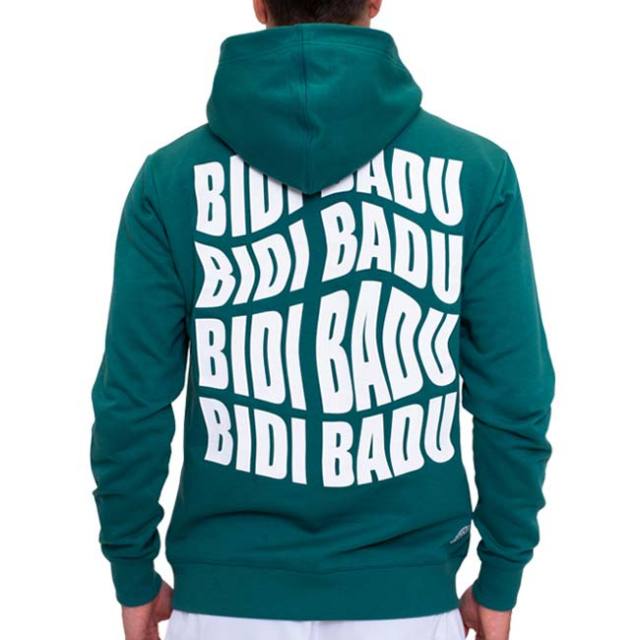 「海外サイズ」BIDI BADU(ビディバドゥ) 2024 FA メンズ SPIKE チル バックプリント フーディ パーカー M1270018-DGN ダークグリーン(24y6mテニス)