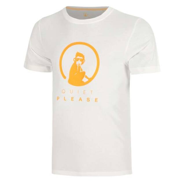 【海外サイズ】QUIET PLEASE(クワイエットプリーズ) 2026 FW メンズ Glow ワイルド トレーニング 半袖プリントTシャツ QP110159-315 マシュマロ(26y8mテニス)