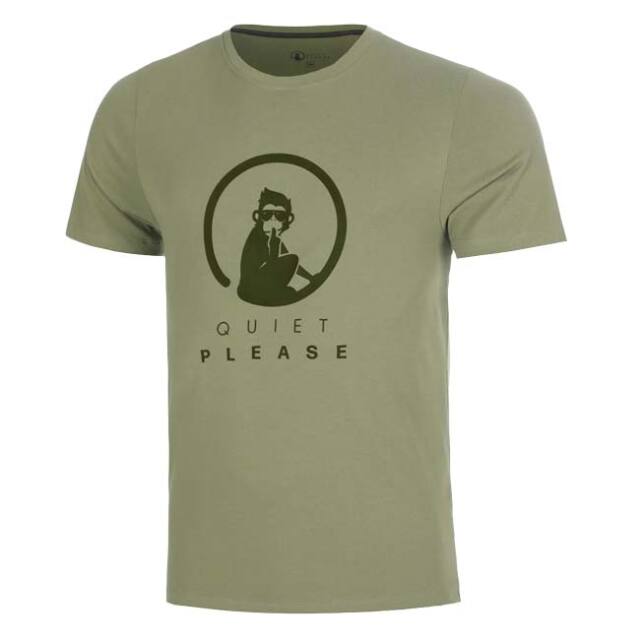 【海外サイズ】QUIET PLEASE(クワイエットプリーズ) 2026 FW メンズ Memories トレーニング ロゴ 半袖Tシャツ QP110159-750 モス(26y8mテニス)