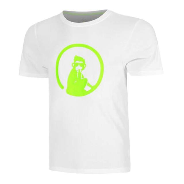 【海外サイズ】QUIET PLEASE(クワイエットプリーズ) 2025 FS メンズ ワイルド トレーニング 半袖プリントTシャツ QP110159-300 ホワイト(25y6mテニス)