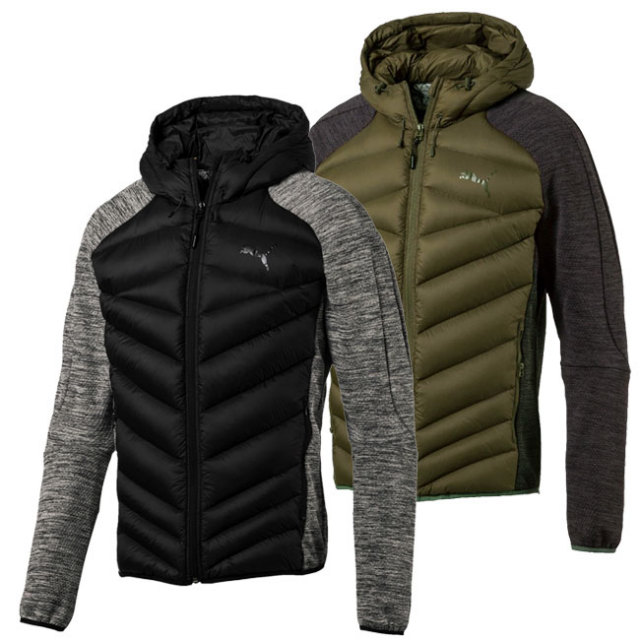 在庫処分特価 Usサイズ プーマ Puma メンズ パワーウォーム ハイブリッド600 ダブルニット ダウンジャケット 21y11mトレーニング