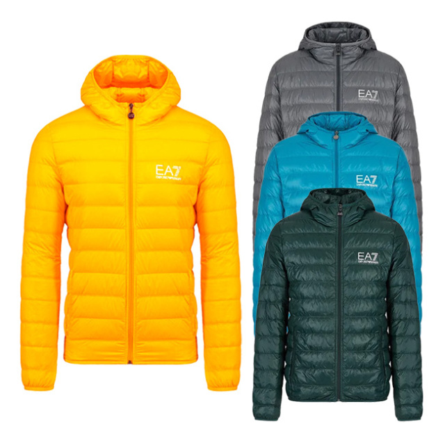【20%OFFクーポン対象10日まで】在庫処分特価】「ＵＳサイズ」ARMANI(アルマーニ) 2022 FW メンズ フード付き パファー ダウンジャケット パッカブル仕様 8NPB02-PN29Z(22y9mトレーニング)