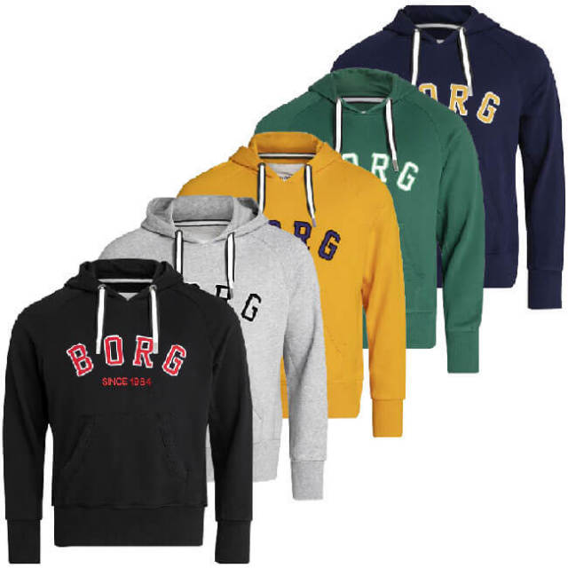 在庫処分特価】[ＵＳサイズ]BJORN BORG(ビヨン ボルグ) 2019 FA メンズ ボルグスポーツ フーディ パーカー フード付きスウェット 1931-1760-70011ピーコート(19y11mテニス)