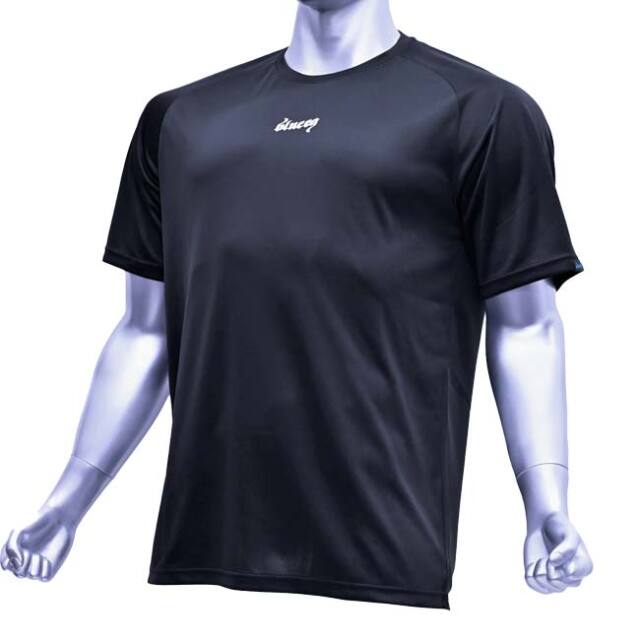 【10％OFFマジッククーポン対象】【日本サイズ】blueeq(ブルイク) ユニセックス 3R GAME TEE 半袖 ゲームシャツ 吸汗速乾 UVカット BQAS-00076-010 ブラック(25y11mテニス用ゲームウェア)