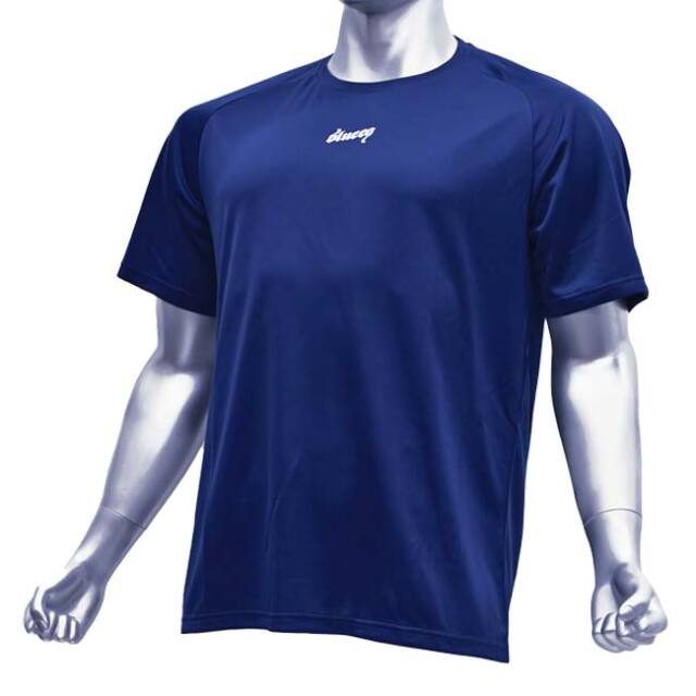 【10％OFFマジッククーポン対象】【日本サイズ】blueeq(ブルイク) ユニセックス 3R GAME TEE 半袖 ゲームシャツ 吸汗速乾 UVカット BQAS-00074-040 ネイビー(25y11mテニス用ゲームウェア)