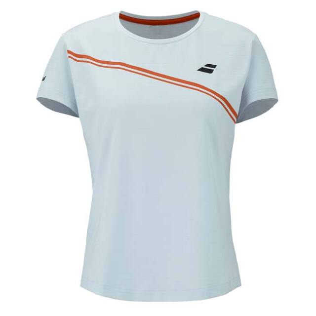 【ＵＳサイズ】バボラ(Babolat) 2026 レディース PLAY プレイ キャップスリーブ ゲームシャツ 3WTG011-4142 イリュージョンブルー(26y8mウェアの競技リスト)