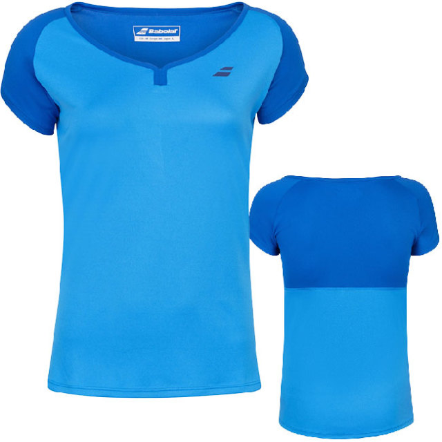 新品　Babolat Tシャツ バボラ　レディース　ウェア　ブルー Babolat バボラ テニスウェア『レディース』 VS ショート
