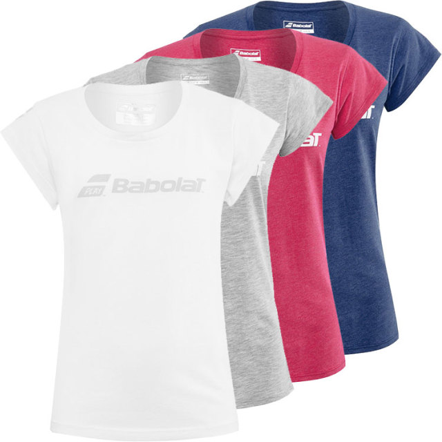 【20%OFFクーポン対象10日まで】[ＵＳサイズ]バボラ(Babolat) レディース エクササイズ ロゴTシャツ 4WP1441(20y2mテニス)