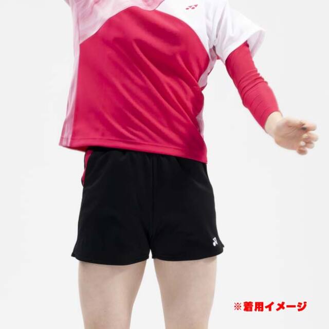 希少✨YONEX ゲームパンツ　リンダン モデル　ブラック　サイズＬ 日本サイズ】ヨネックス(YONEX) レディース ニット サイドカラー切替