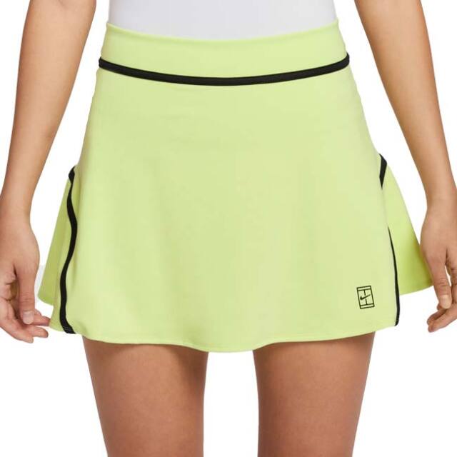 【日本サイズ】ナイキ(NIKE) 2026 SP レディース コート アドバンテージ Dri-FIT ゲームスコート II3625-736 Lレモンツイスト×BK(26y1mテニス用ゲームウェア)