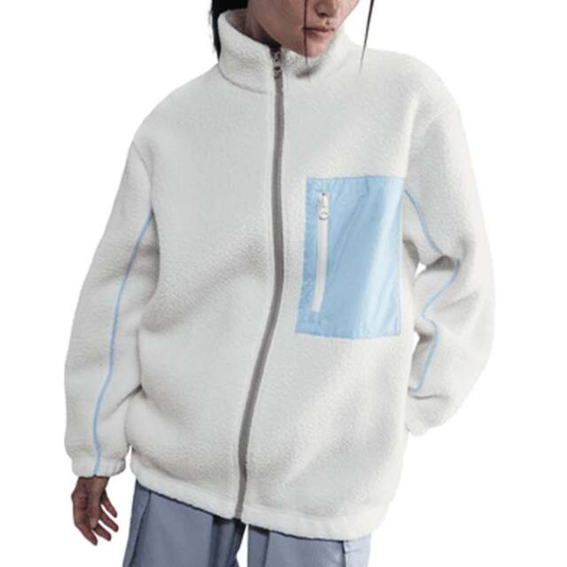 ナイキ(NIKE) 2025 HO レディース Sportswearスポーツウエア ハイパイルフリース フルジップジャケット IM7485-133 セイル×Cブルー(25y11mトレーニング)