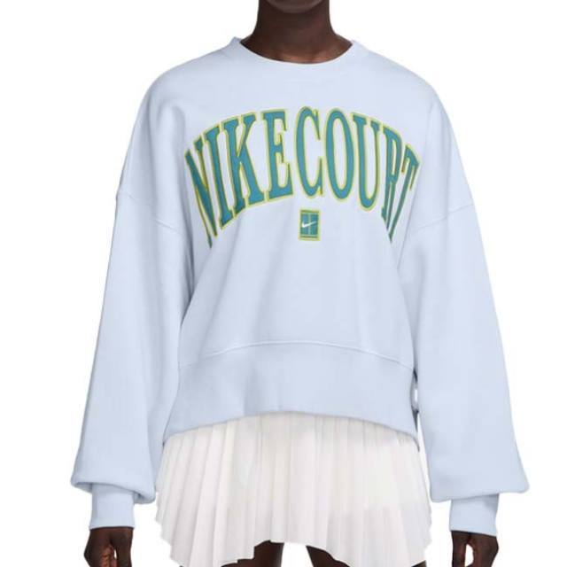 【日本サイズ】ナイキ(NIKE) 2025 SP レディース COURT PHOENIX FLEECE オーバーオーバーサイズ クルーネック 長袖スウェットシャツ HQ0352-085(25y1mテニス)