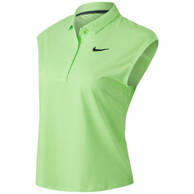 ｕｓサイズ ナイキ Nike 21 Su レディース ビクトリー Dri Fit ノースリーブ ポロシャツ スリーブレス Cv2473 345 ライムグロウ ブラック 21y6mテニス