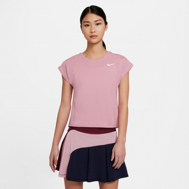日本サイズ ナイキ Nike 21 Su レディース コート Dri Fit ヴィクトリー 半袖tシャツ Cv4791 698 エレメンタルピンク ホワイト 21y4mテニス