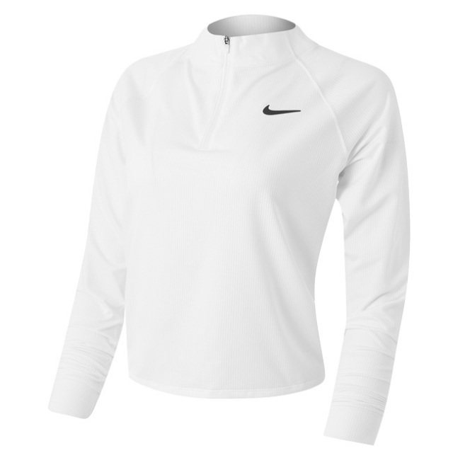 ｕｓサイズ ナイキ Nike 21 Sp レディース コート Dri Fit ビクトリー ハーフジップ 長袖トップス Cv4697 100 ホワイト 21y3mテニス