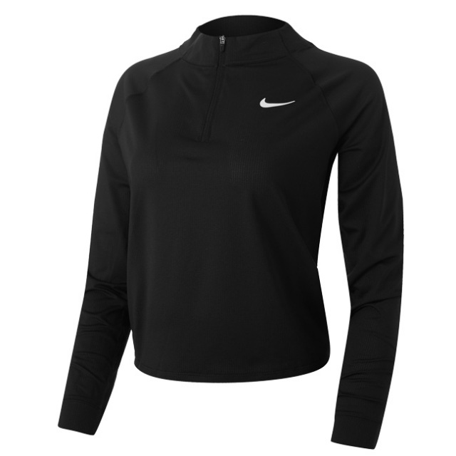 ｕｓサイズ ナイキ Nike 21 Sp レディース コート Dri Fit ビクトリー ハーフジップ 長袖トップス Cv4697 010 ブラック 21y3mテニス