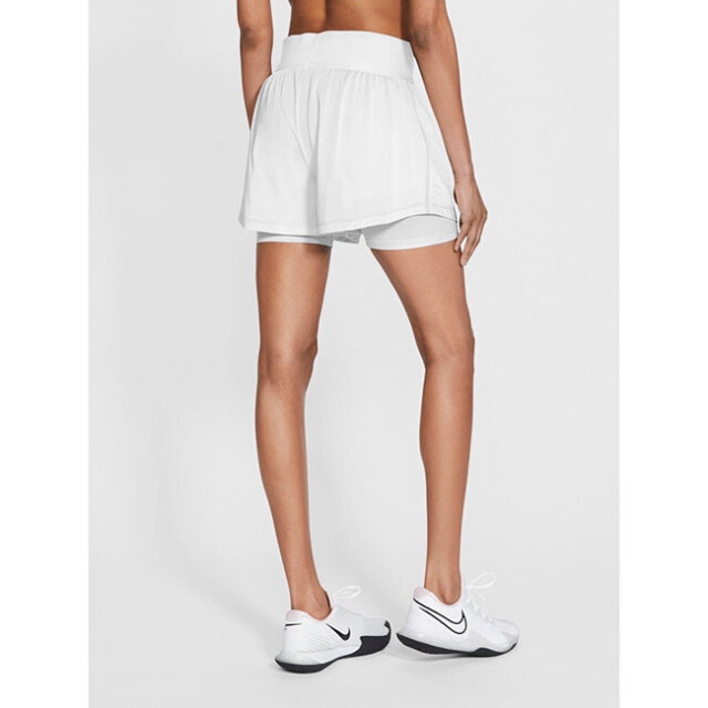 ｕｓサイズ ナイキ Nike 21 Sp レディース ベーシック アドバンテージ ショートパンツ Cv4792 100 ホワイト ブラック 21y1mテニス