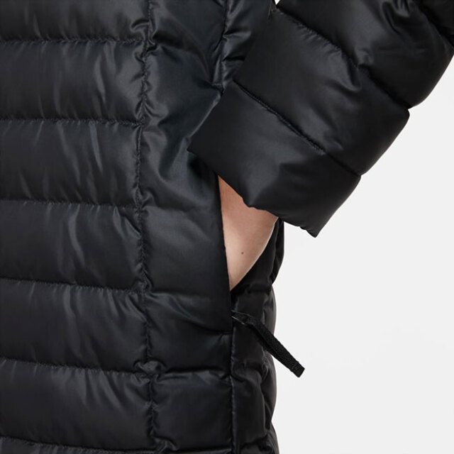 日本サイズ ナイキ Nike Ho レディース スポーツウエア ウインドランナー ダウンフィルフード付きジャケット Cu5092 010 Bk Wh y11mトレーニング