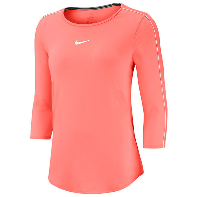 ｕｓサイズ ナイキ Nike Su レディース コート 3 4スリーブ トップス 長袖tシャツ Aq7658 655 サンブラッシュ y6mテニス