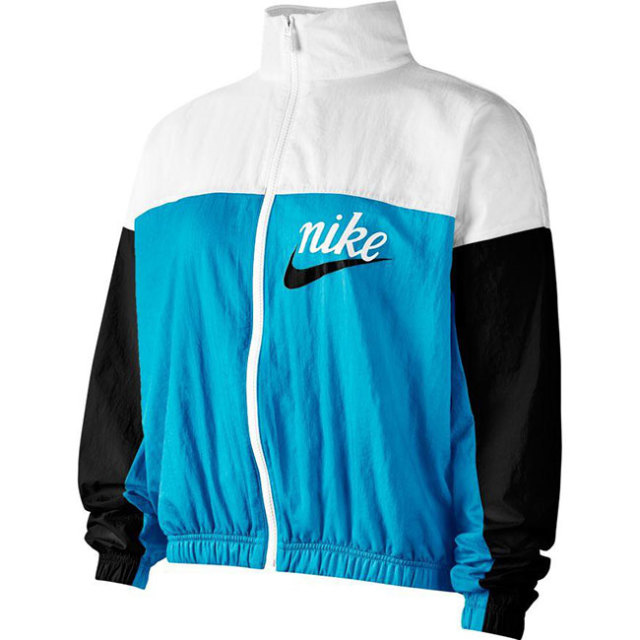 日本サイズ ナイキ Nike Sp レディース バーシティ ウーブン ジャケット Cj4079 487 ライトカレントブルー ホワイト y2mトレーニング