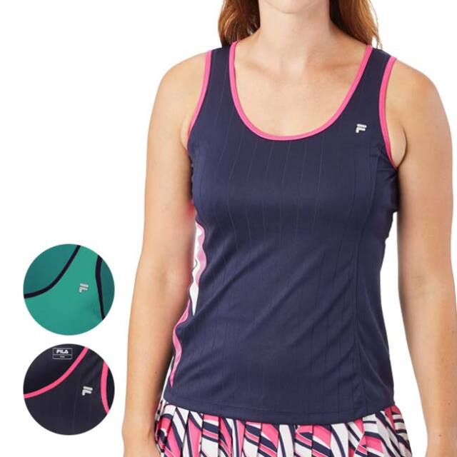 【ＵＳサイズ】FILA(フィラ) 2023 FW レディース YULE(ユール) タンクトップ US Open UOL239313(23y11mテニス)