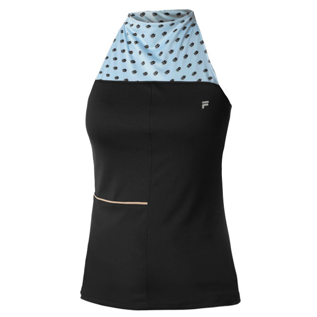 在庫処分特価】【ＵＳサイズ】FILA(フィラ) レディース LOTTIE ロッティ US OPEN タンクトップ UOL219325-900 ブラック(22y1mテニス)
