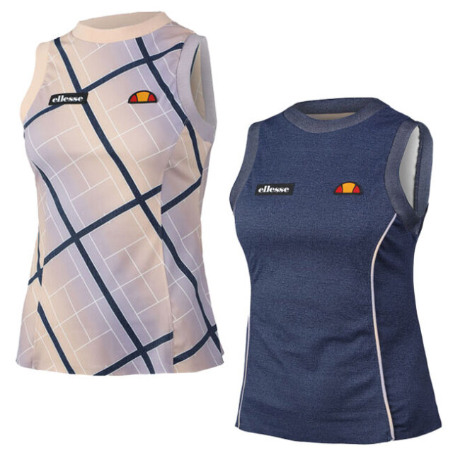 在庫処分特価】「海外サイズ」エレッセ(ellesse) 2022 SS レディース TINTA ティンタ ノースリーブシャツ SCN15393(22y5mテニス)