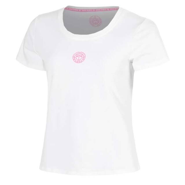 【海外サイズ】BIDI BADU(ビディバドゥ) 2026 FS レディース ヘイラグーナ 全豪OPEN ロゴTシャツ BB110064-300 ホワイト(26y5mテニス)
