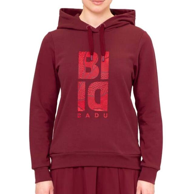 50%OFF在庫処分特価】「海外サイズ」BIDI BADU(ビディバドゥ) 2023 FA レディース PROTECTED LEAFS チル フーディ フード付きスウェット W1270007-BO ボルドー(23y7mテニス)