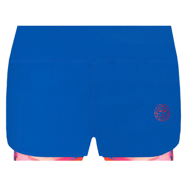 LAST1size【EU-M／JP-L】20%OFFクーポン！70%OFF在庫処分特価】「海外サイズ」BIDI BADU(ビディバドゥ)レディース チデラ (CHIDERA) テック 2 in 1 ゲームショートパンツ W314080221-RDBL レッド×ブルー(22y2mテニス)