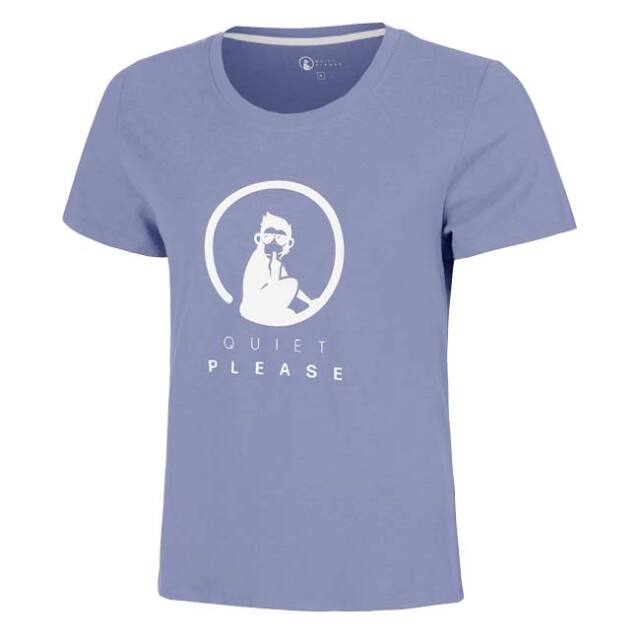 【海外サイズ】QUIET PLEASE(クワイエットプリーズ) 2026 FW レディース Glow トレーニング ロゴTシャツ QP110218-625 ビスタブルー(26y8mテニス)