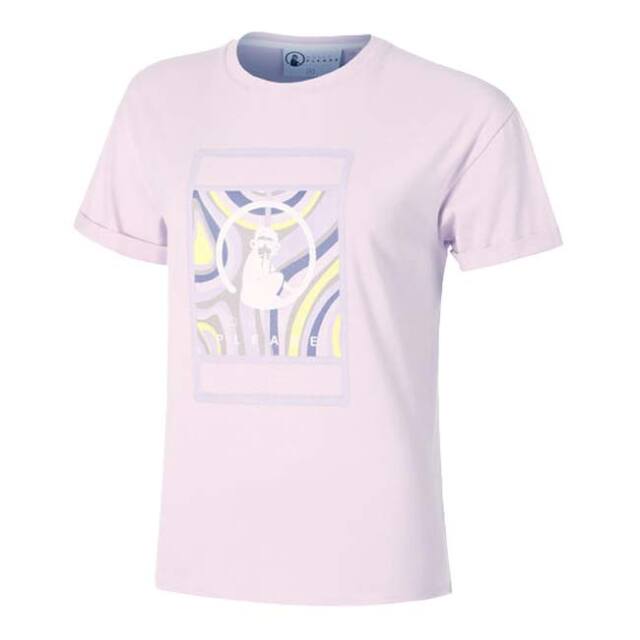 【海外サイズ】QUIET PLEASE(クワイエットプリーズ) 2025 SS レディース マインドスワールコート 半袖プリントTシャツ QP110200-533 オーキッド(25y7mテニス)