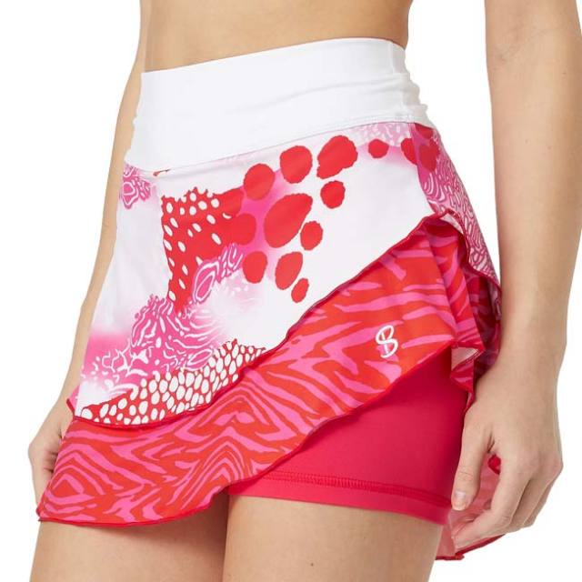 【ＵＳサイズ】Sofibella(ソフィベラ) レディース SERENDIPITY (セレンディピティ) 13インチ スコート 2147-SRP(23y3mテニス)