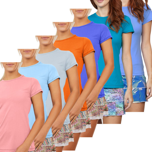 【ＵＳサイズ】Sofibella(ソフィベラ) レディース UV Colors 半袖Tシャツ 7012(22y2mテニス)