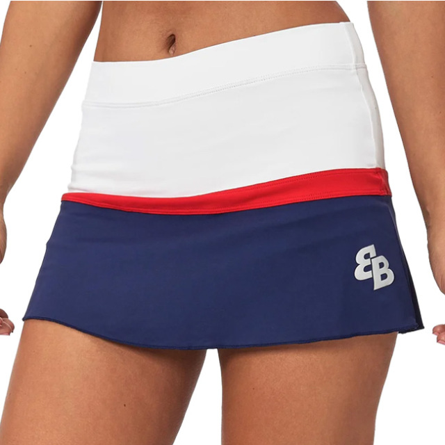 【海外サイズ】BB by BelenBerbel(ベレン・バーベル) 2022 FW レディース Nano ナノ スカート 11614／11615／11616／11617-WH×RD×NV(22y9mテニス)