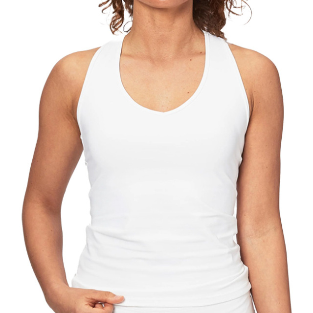 【海外サイズ】BB by BelenBerbel(ベレン・バーベル) 2022 SS レディース ベーシック タンクトップ 11513／11514／11515／11516-ホワイト(22y3mテニス)