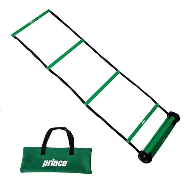 在庫処分特価】プリンス(Prince) ラダー 50×750cm 15マス 収納用バッグ付き トレーニング 運動神経・敏捷性アップ PL080 グリーン×ブラック(26y1m)