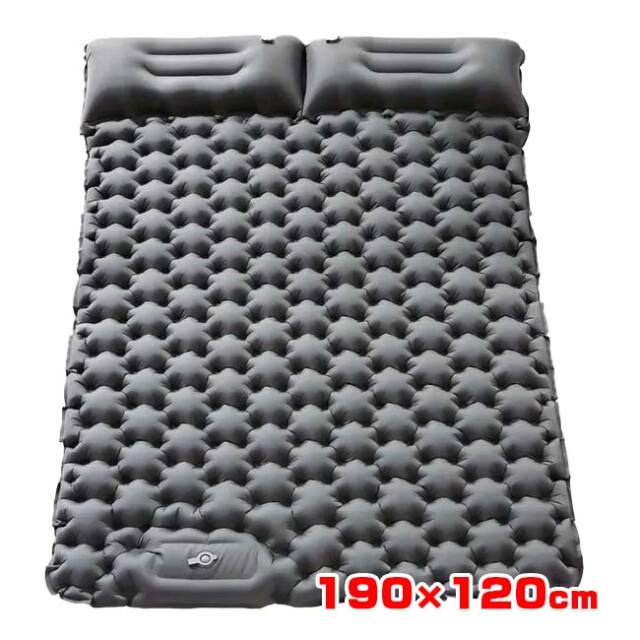 【8日から72時間 8%OFFクーポン】【キャンプや緊急避難時に】 2人用 エアマットレス フットポンプ式 コンパクト軽量 キャリーバッグ付き 屋内屋外兼用 ワイドサイズ TE439946(25y10m)