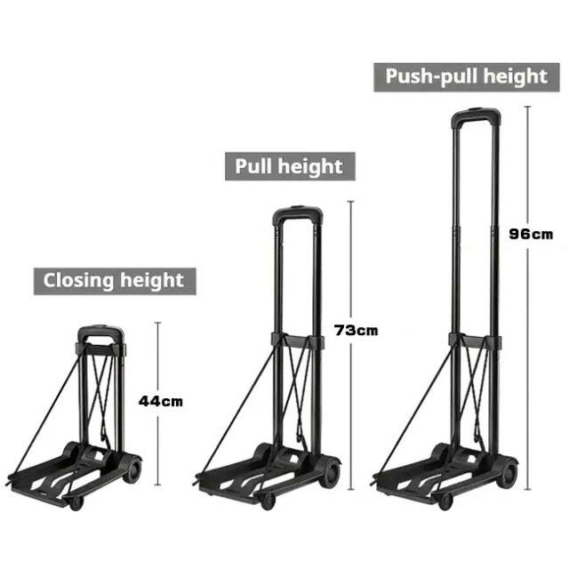 スポーツシーンやアウトドアに】 ポータブルキャリーカート 伸縮可能 スポーツシーンやアウトドアに】 ポータブルキャリーカート 伸縮可能
