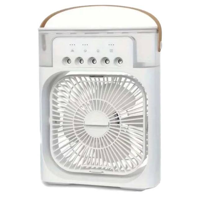 多機能 加湿エアコンファン USB給電式 タイマー付き エアークーラー