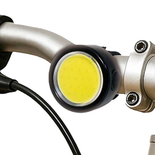 【簡単取り付け＆取り外し】ハック(HAC) 自転車用超小型COBライト USB充電式 工具不要 防水仕様 HAC5159 ブラック(25y12m)