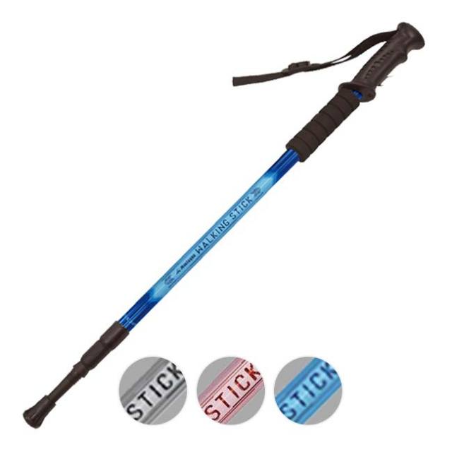 【8日から72時間 8%OFFクーポン】「伸縮自在＆軽量設計」Montagna(モンターナ) ウォーキングステッキ 1本 ストラップ付属 HAC3448(24y3m)